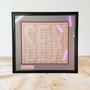 Framed 'Money' Typography Art Print - Las Vegas Edition